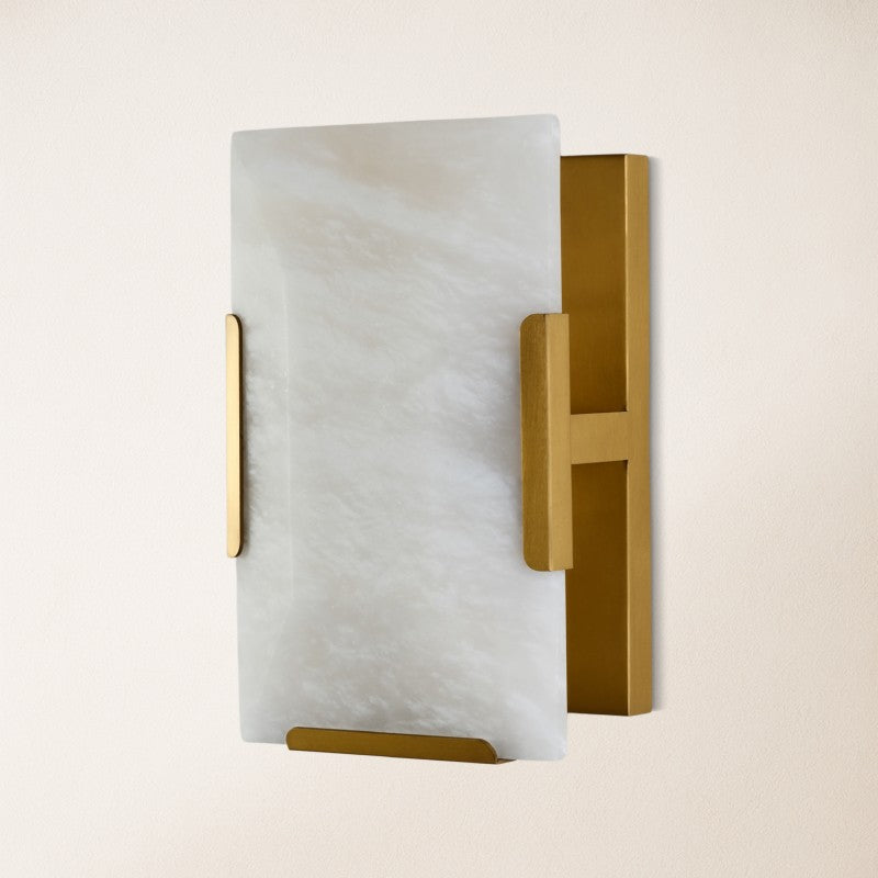 Artistry Natural Alabaster Wall Sconce 10H