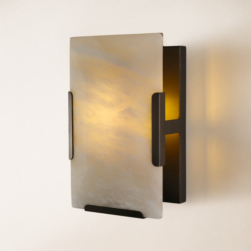 Artistry Natural Alabaster Wall Sconce 10H
