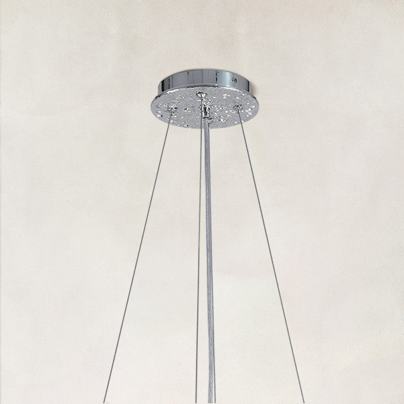 Auro Frostleaf Crystal Ring Chandelier 48"D