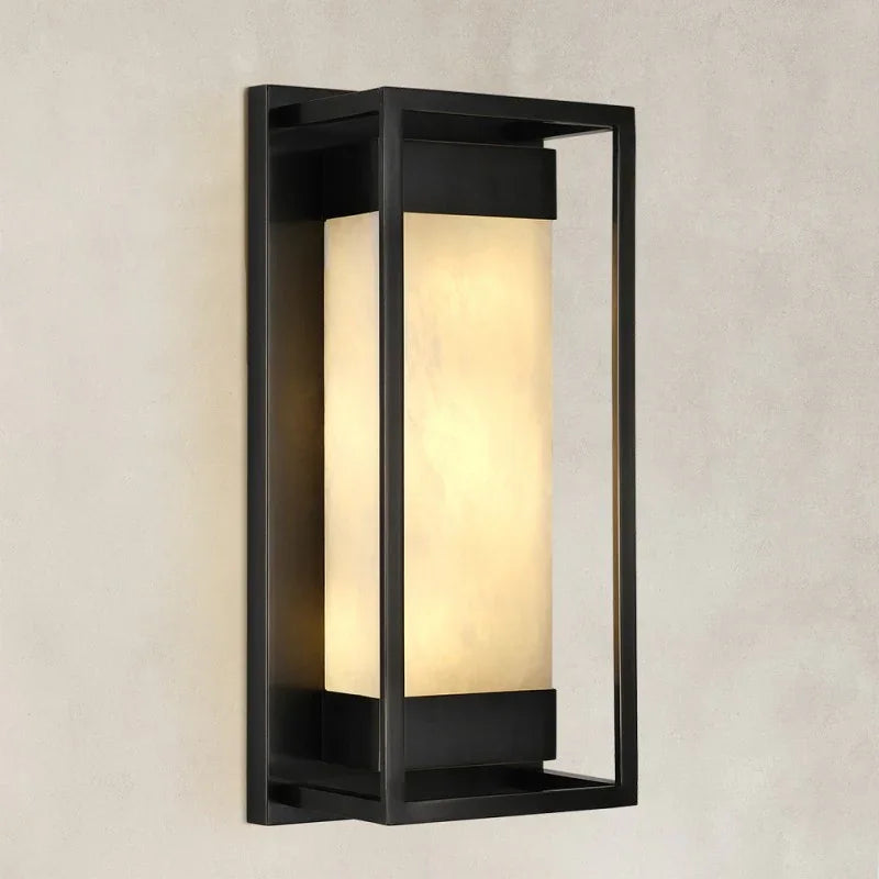 Bravre Alabaster Wall Sconce 15.7"H