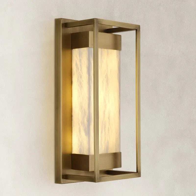 Bravre Alabaster Wall Sconce 15.7"H