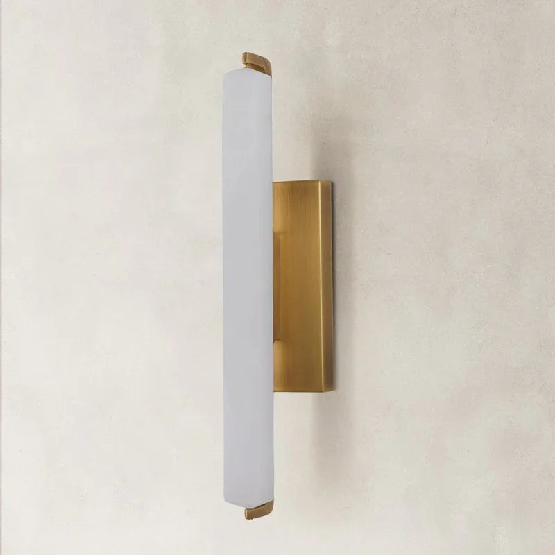 Clear Glow Alabaster Single Wall Sconce 19"H