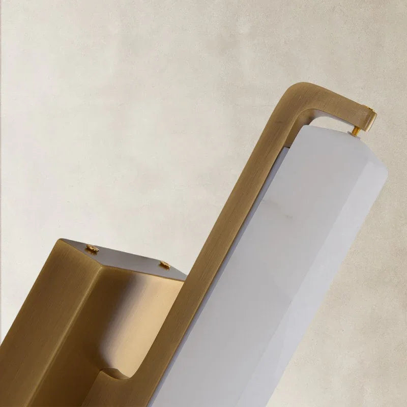 Clear Glow Alabaster Single Wall Sconce 19"H