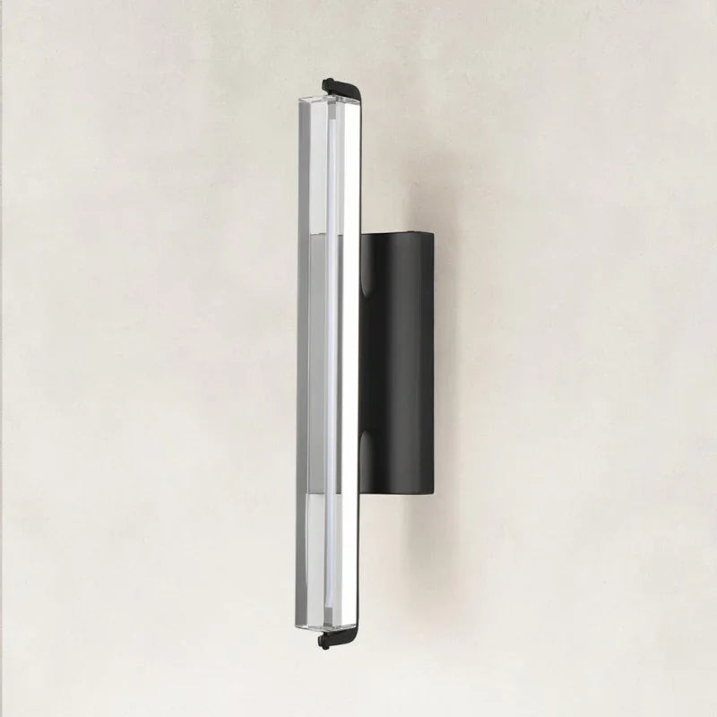 Clear Glow Crystal Single Wall Sconce 19"H