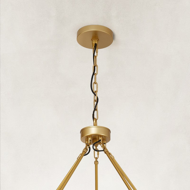 Cyla Glass Tube 2-Tier Round Chandelier 60"