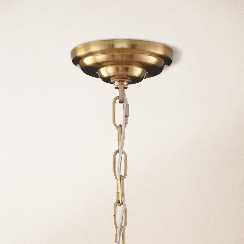 Evia Alabaster Round Chandelier 32"D