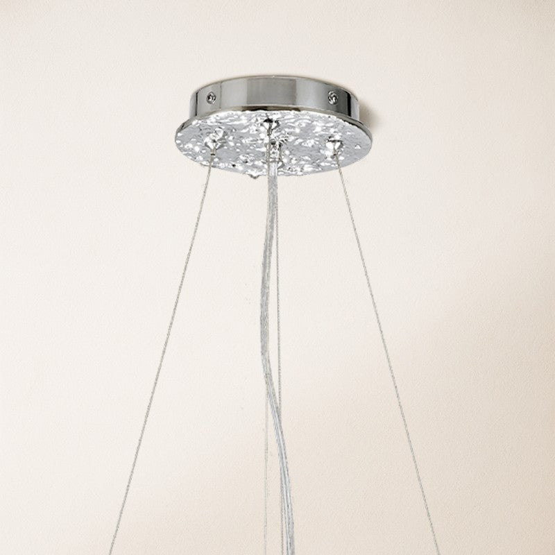 Forest Glow Modern Crystal Rectangle Chandelier 55"W