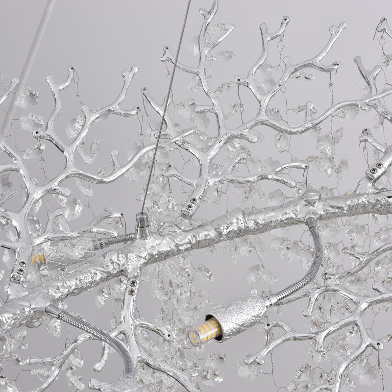 Forest Glow Crystal Round Chandelier 48"