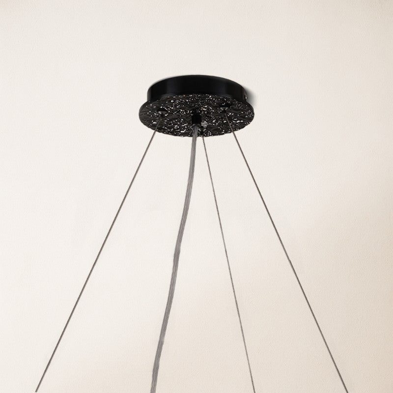 Frostray Crystal Cascade Branch Round Chandelier 40"