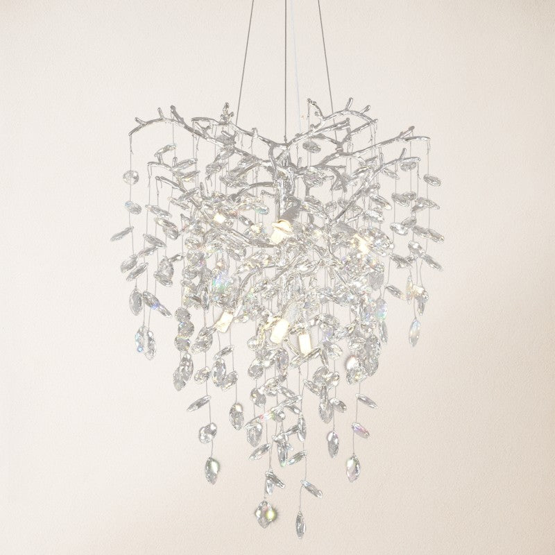 Frostray Crystal Grand Cascade Branches Chandelier 21"