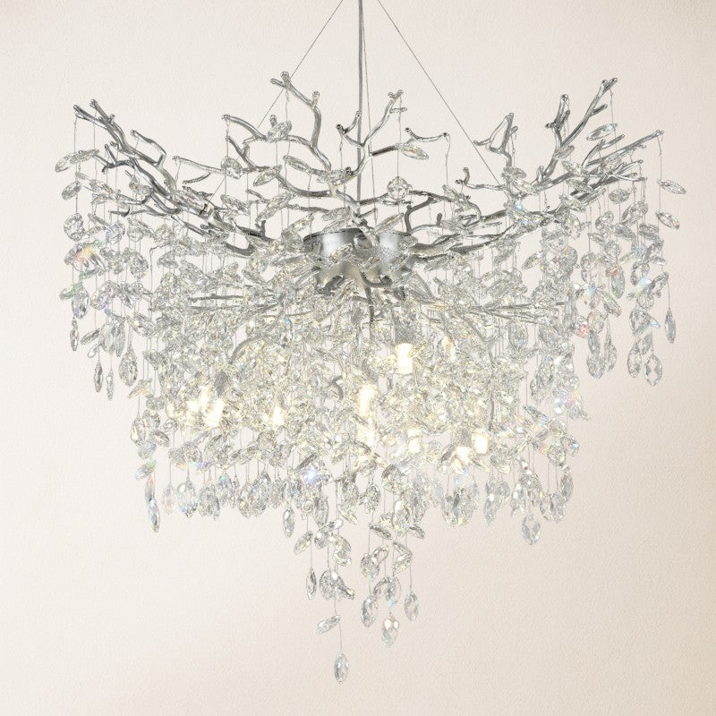 Frostray Crystal Grand Cascade Branches Chandelier 40"