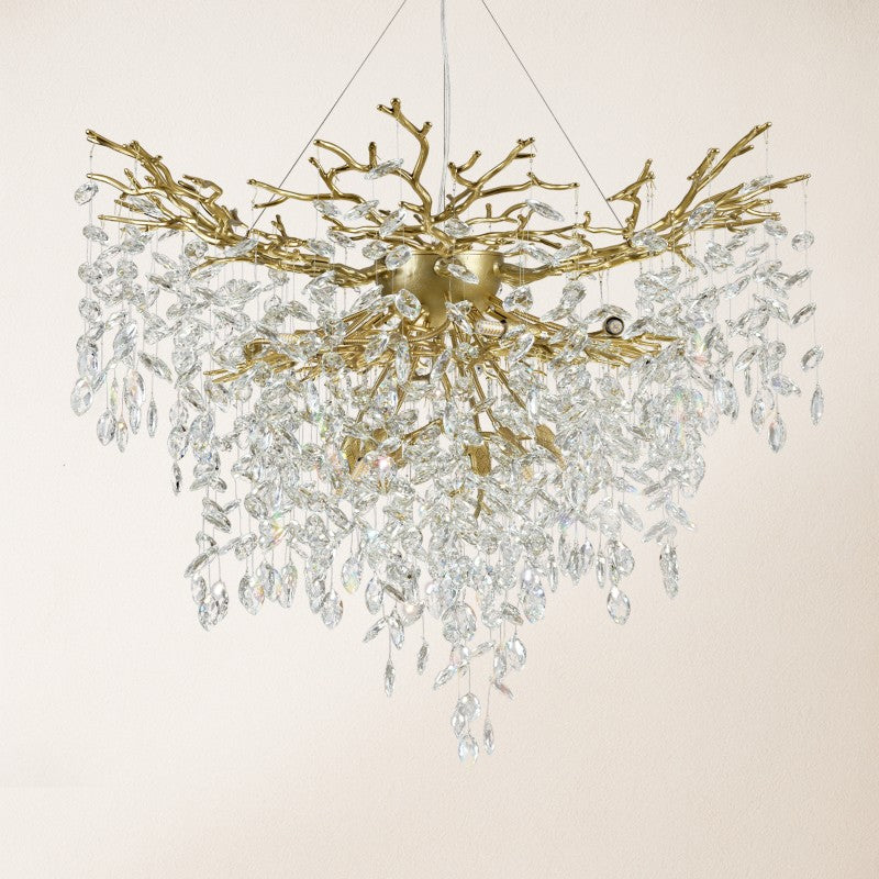 Frostray Crystal Grand Cascade Branches Chandelier 40"