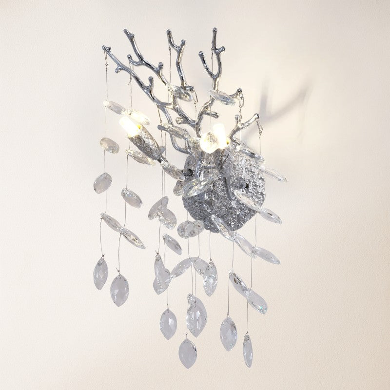 Frostray Crystal Branch Wall Sconce 10"H