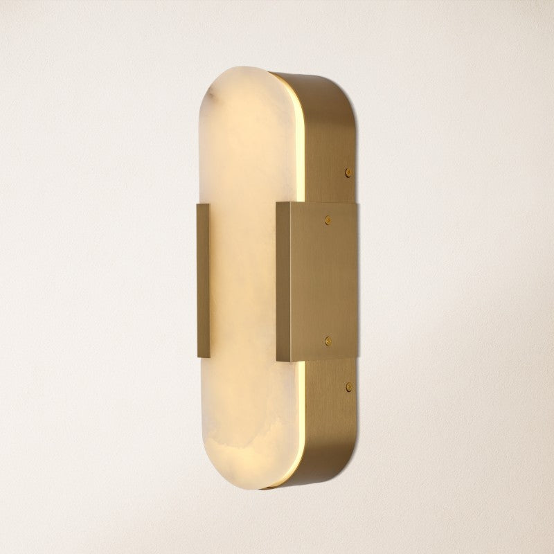 Luma Alabaster Wall Sconce 13.8H
