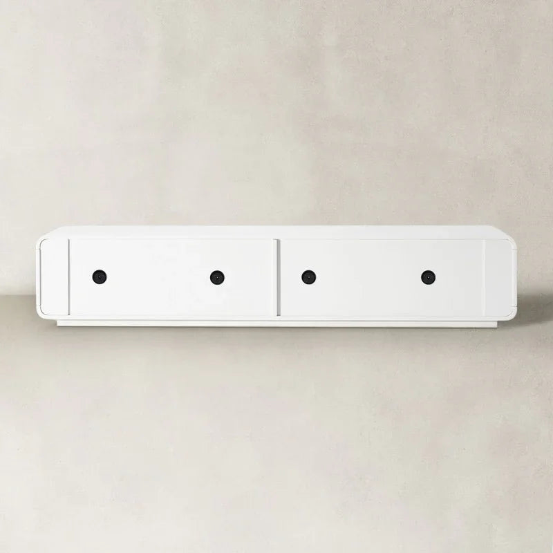 Modern Piano 4 Drawer TV Stand 80"L