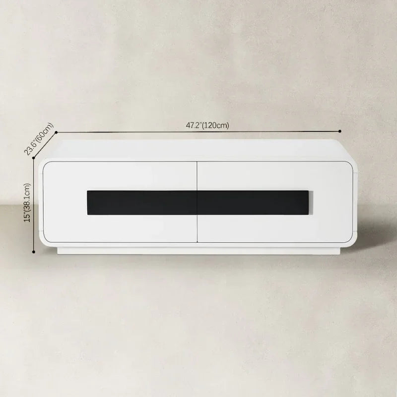 Modern Piano 2 Drawer TV Stand 47"L