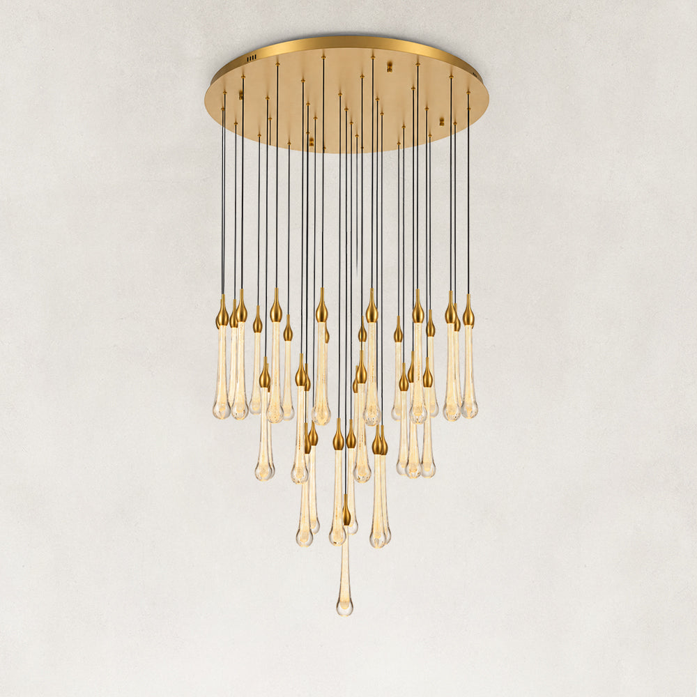 Selune Crystal Cascade Chandelier 36"D
