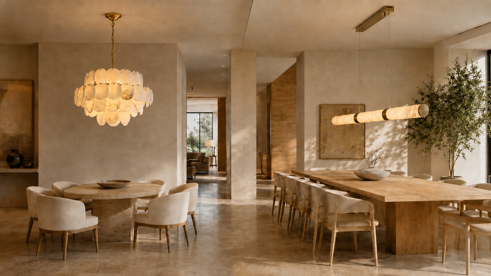 Round vs Linear Chandeliers: Which Size Works Best for Your Table