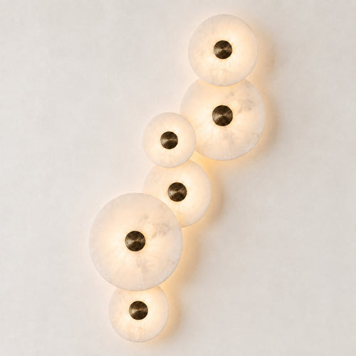 Nena 6-Lights Alabaster Wall Sconce
