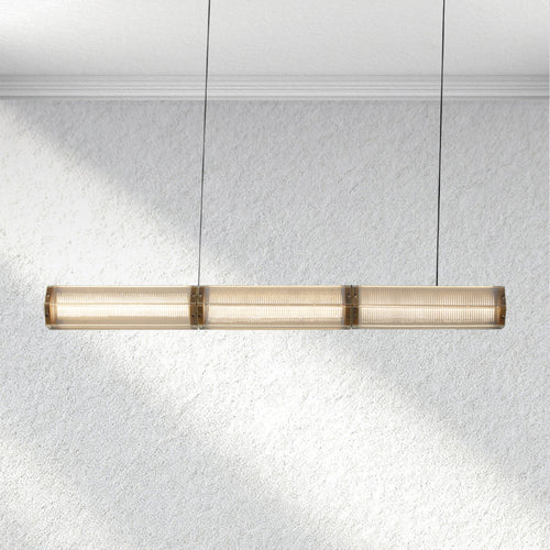 Swaroevan Sunleaf Linear Chandelier