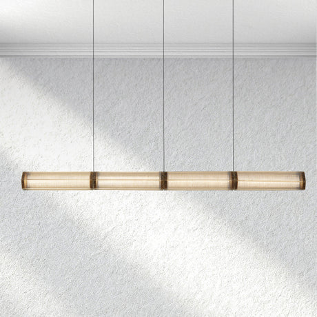 Swaroevan Sunleaf Linear Chandelier