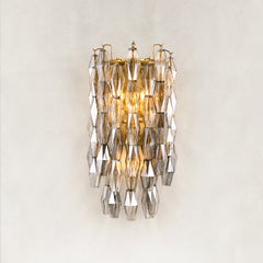 Tharra Smoke Glass Wall Sconce 30