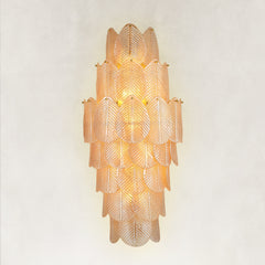 Echo Amber Leaves Glass  Wall Sconce 50