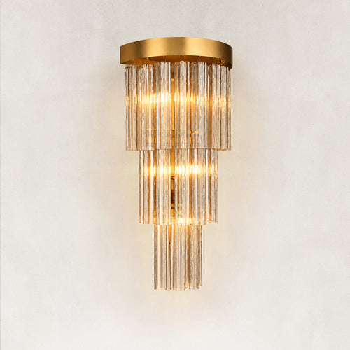 Vigor Luxury Smoke Glass Wall Sconce 30