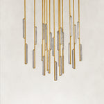 Audon Smoke Crystal Round Chandelier 70"D