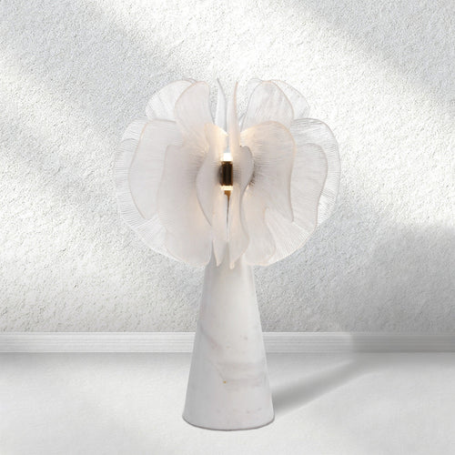 Swaroevan Jellyfish Alabaster Floor Lamps