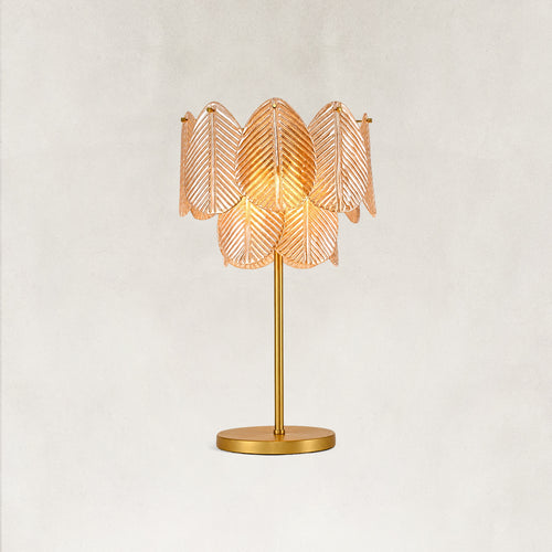 Echo Glass Leaves Table Lamp 30