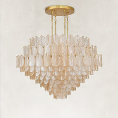Echo Large Glass Leaves Chandelier 70