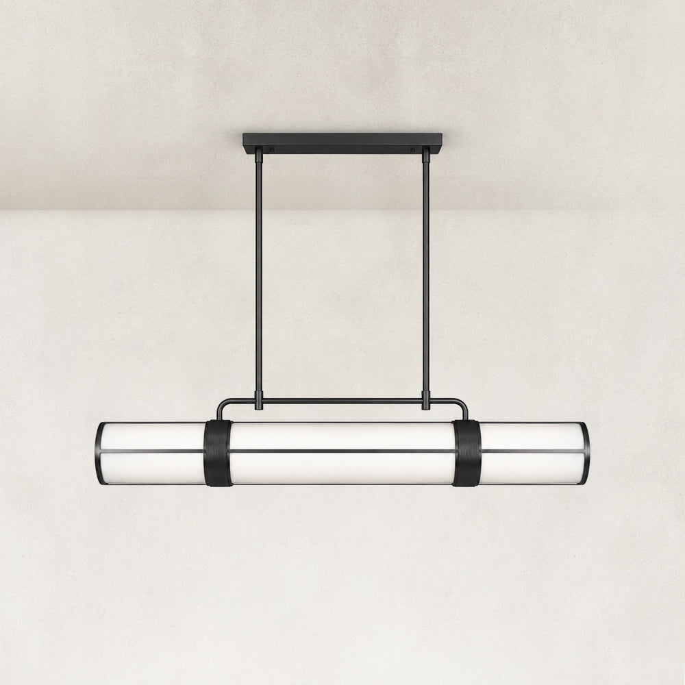 Orlisse Acrylic Cylinder Linear Pendnat 54"W