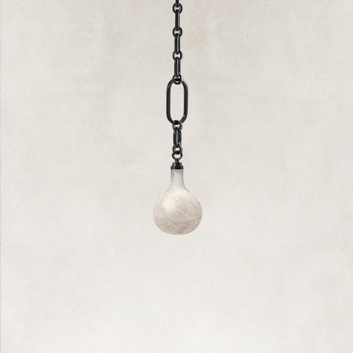 Aether Alabaster Chain Round 1 Light Pendant 6”D