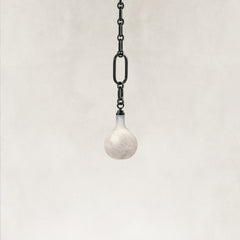 Aether Alabaster Chain Round 1 Light Pendant 6”D