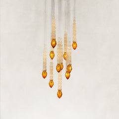 Agoni Luxury Amber Glass Chandelier 36