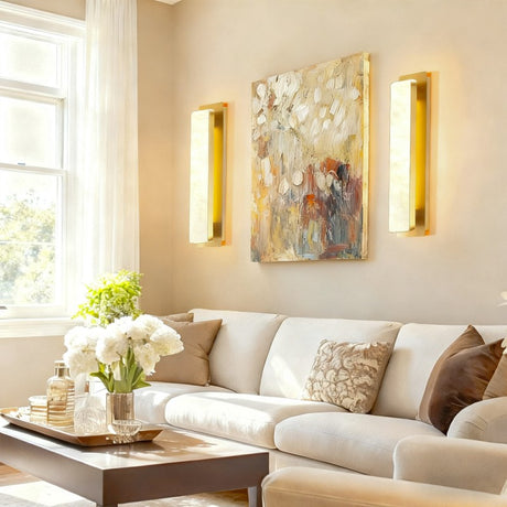 Alba Alabaster Wall Sconces 20"H