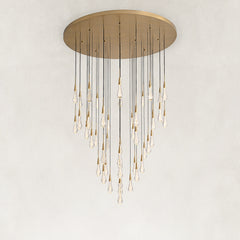 Aqualisse Bubble Glass Raindrop Cascade Chandelier 57