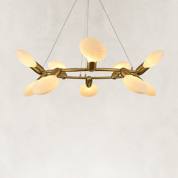 Arden Circular Glass Chandelier 40"D