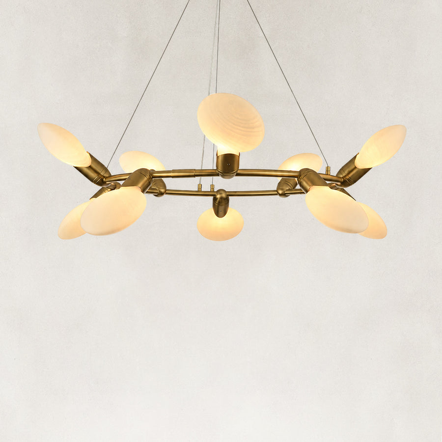 Arden Circular Glass Chandelier 40"D