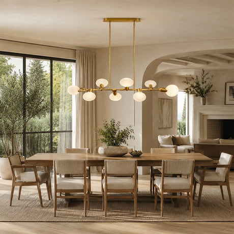 Arden Circular Glass Chandelier 54"W