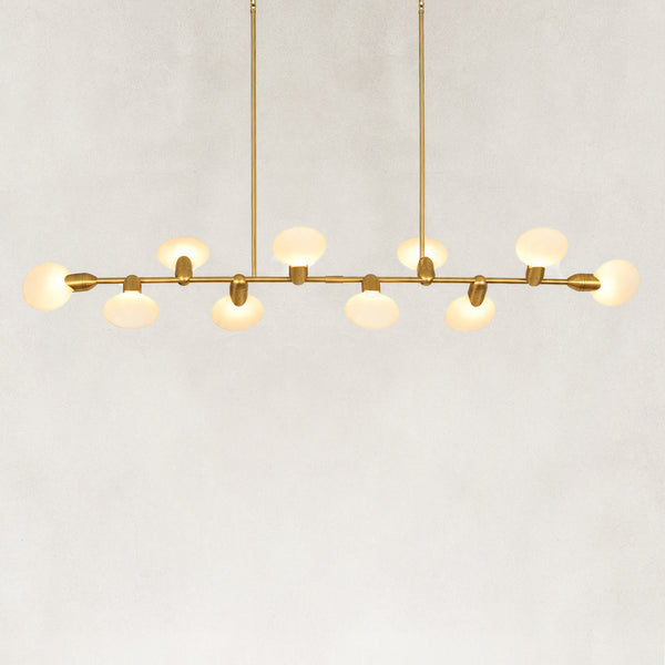 Arden Circular Glass Chandelier 74"W