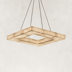 Arqara Square Alabaster Chandelier 32