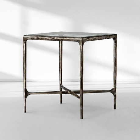 Atelier Glass Square Side Table 18"