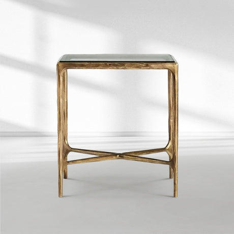 Atelier Glass Square Side Table 22"