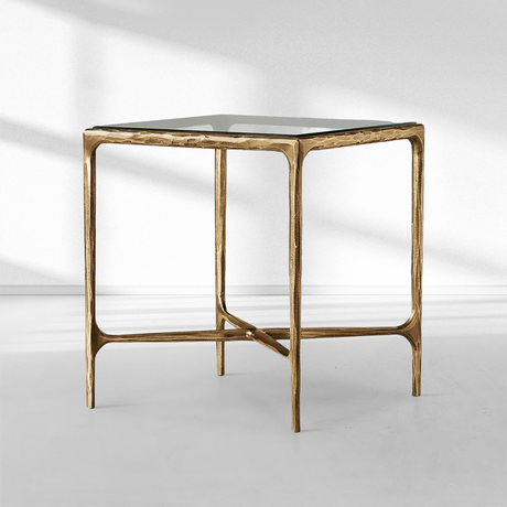 Atelier Glass Square Side Table 18"