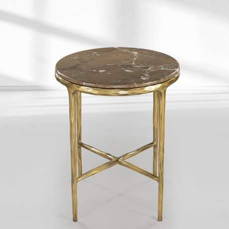 Atelier Marble Round Side Table 18"D