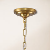 Aurea Amber Crystal Halo Round Chandelier 30" D