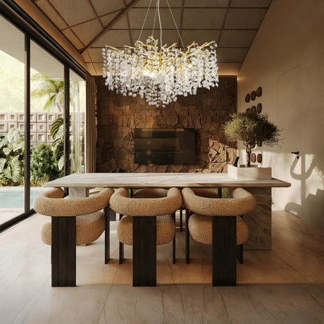 Aurelia Branches Crystal Chandelier 30"D