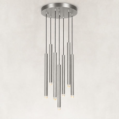 Aurelias Single Crystal Rod Chandelier 18"D